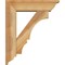 Ekena Millwork Balboa Traditional Rough Sawn Bracket w/ Offset Brace, Western Red Cedar, 6"W x 20"D x 24"H BKT0604X20X24BOA01RWR - alternate 3